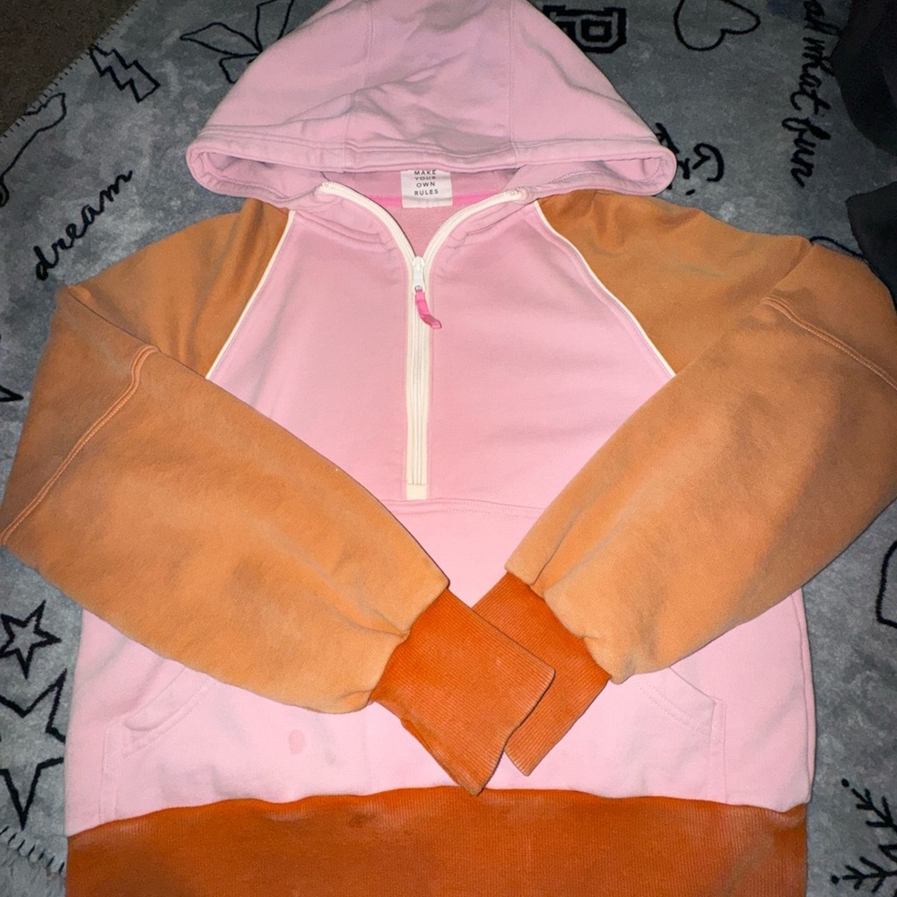 Pink and Orange Hoodie